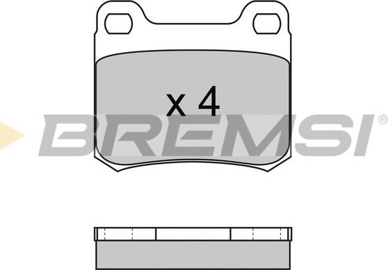 Bremsi BP2227 - Гальмівні колодки, дискові гальма avtolavka.club
