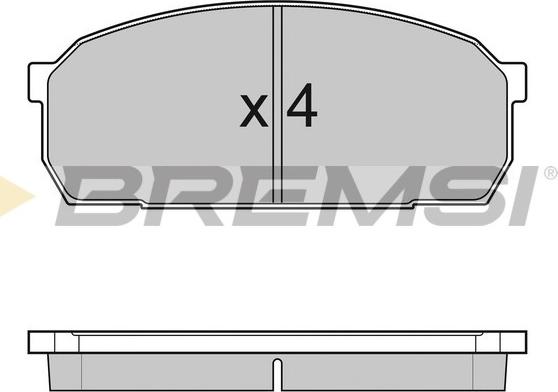 Bremsi BP2756 - Гальмівні колодки, дискові гальма avtolavka.club