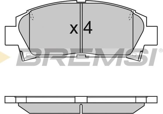 Bremsi BP2752 - Гальмівні колодки, дискові гальма avtolavka.club