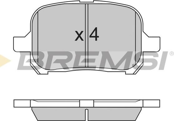 Bremsi BP2761 - Гальмівні колодки, дискові гальма avtolavka.club