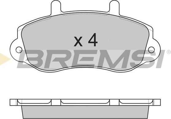 Bremsi BP2767 - Гальмівні колодки, дискові гальма avtolavka.club