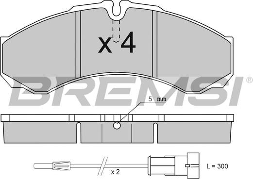 Bremsi BP2706 - Гальмівні колодки, дискові гальма avtolavka.club