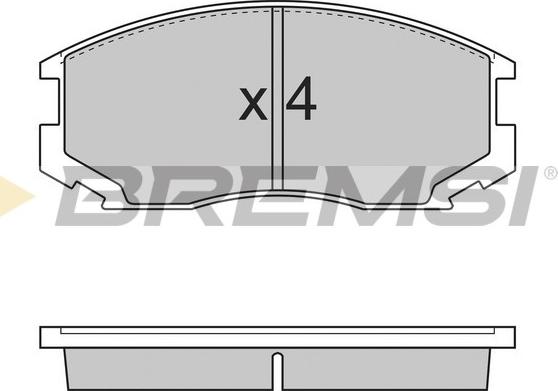 Bremsi BP2732 - Гальмівні колодки, дискові гальма avtolavka.club