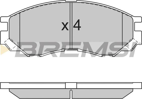 Bremsi BP2775 - Гальмівні колодки, дискові гальма avtolavka.club