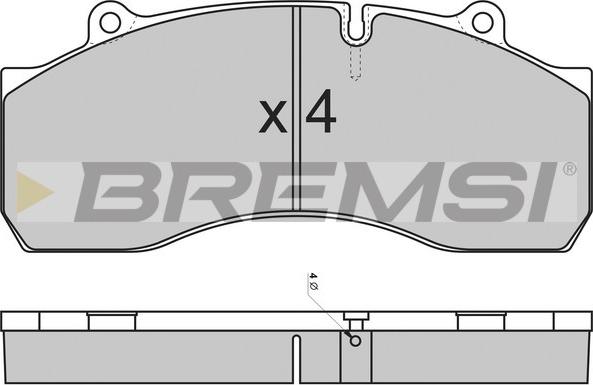 Bremsi BP7308 - Гальмівні колодки, дискові гальма avtolavka.club