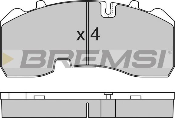 Bremsi BP7315 - Гальмівні колодки, дискові гальма avtolavka.club