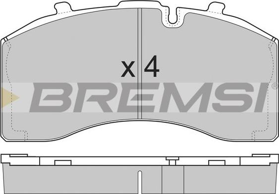 Bremsi BP7330 - Гальмівні колодки, дискові гальма avtolavka.club