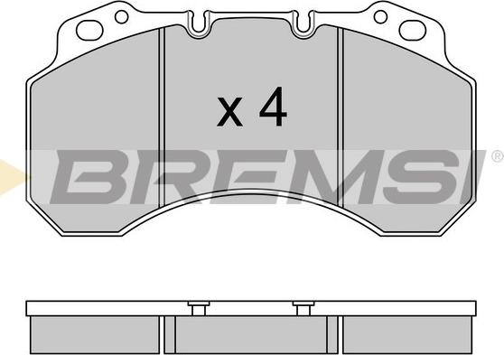 Bremsi BP7331 - Гальмівні колодки, дискові гальма avtolavka.club