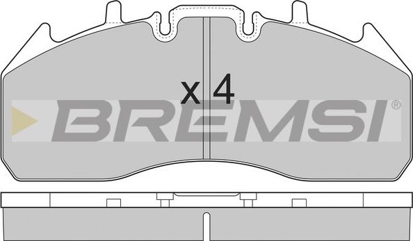 Bremsi BP7326 - Гальмівні колодки, дискові гальма avtolavka.club