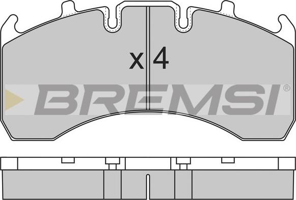 Bremsi BP7323 - Гальмівні колодки, дискові гальма avtolavka.club