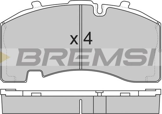Bremsi BP7322 - Гальмівні колодки, дискові гальма avtolavka.club