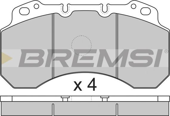 Bremsi BP7299 - Гальмівні колодки, дискові гальма avtolavka.club