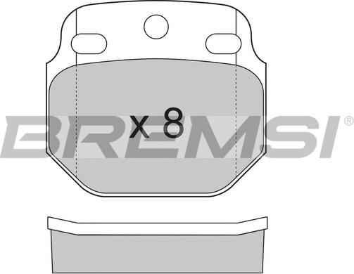 Bremsi BP7244 - Гальмівні колодки, дискові гальма avtolavka.club