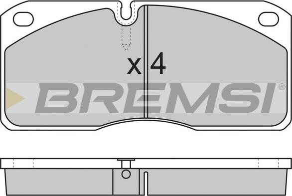 Bremsi BP7258 - Гальмівні колодки, дискові гальма avtolavka.club