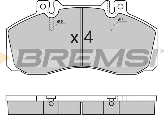 Bremsi BP7289 - Гальмівні колодки, дискові гальма avtolavka.club