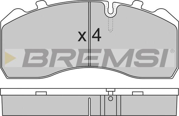 Bremsi BP7284 - Гальмівні колодки, дискові гальма avtolavka.club