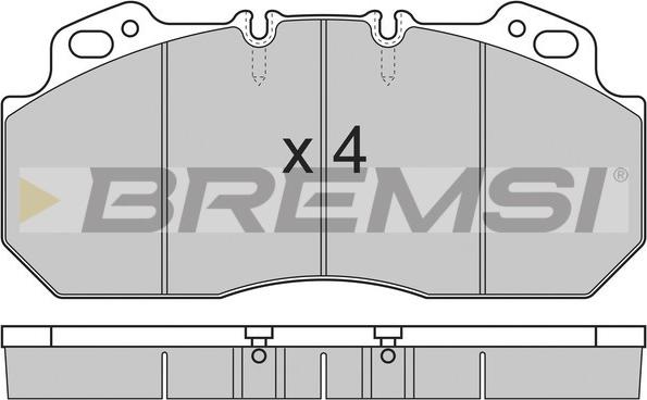 Bremsi BP7280 - Гальмівні колодки, дискові гальма avtolavka.club