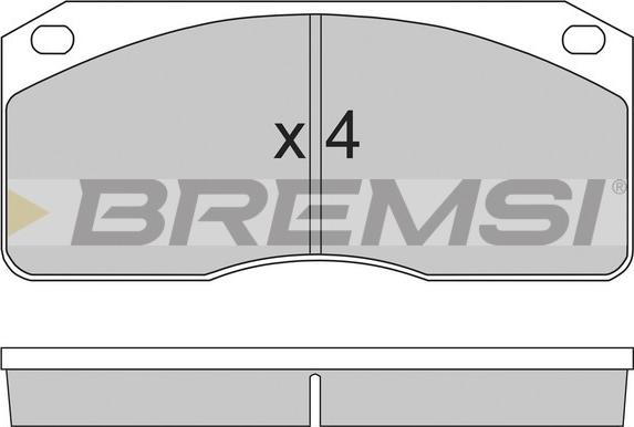 Bremsi BP7238 - Гальмівні колодки, дискові гальма avtolavka.club