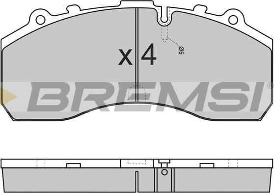 Bremsi BP7278 - Гальмівні колодки, дискові гальма avtolavka.club