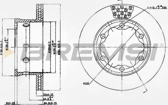 Bremsi CD5191V - Гальмівний диск avtolavka.club