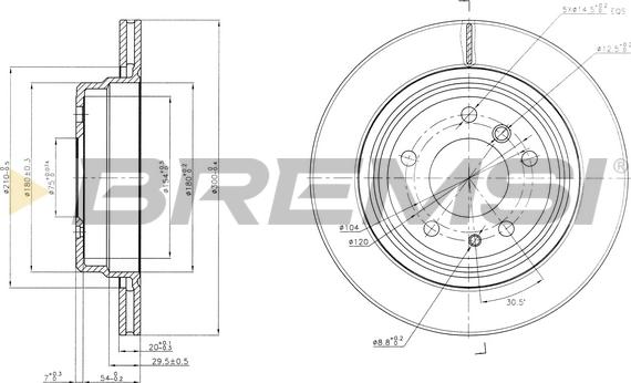 Bremsi CD6955V - Гальмівний диск avtolavka.club