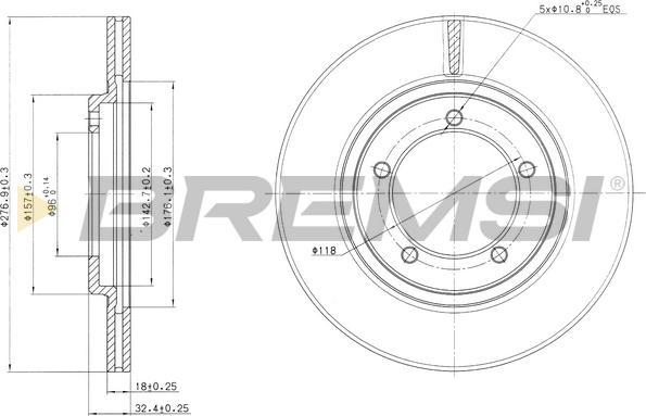 Bremsi CD6420V - Гальмівний диск avtolavka.club