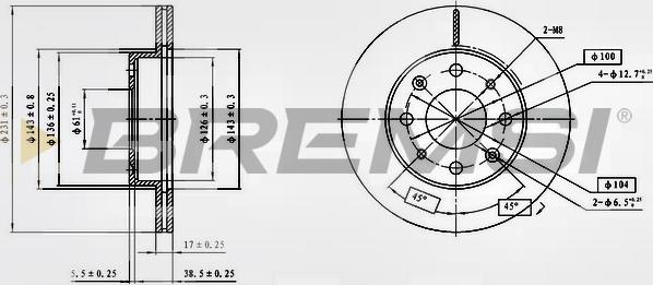 Bremsi CD6571V - Гальмівний диск avtolavka.club