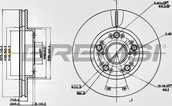 Bremsi CD6883V - Гальмівний диск avtolavka.club