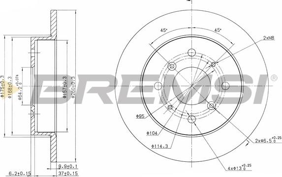 Bremsi CD6360S - Гальмівний диск avtolavka.club