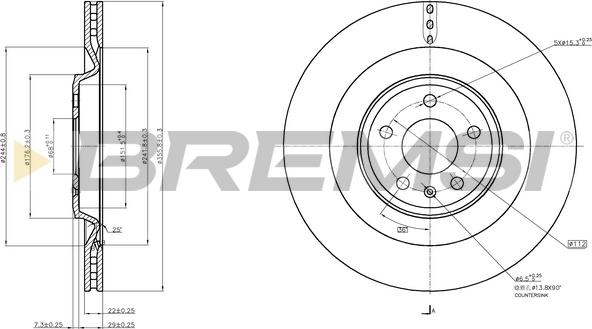 Bremsi CD7990V - Гальмівний диск avtolavka.club