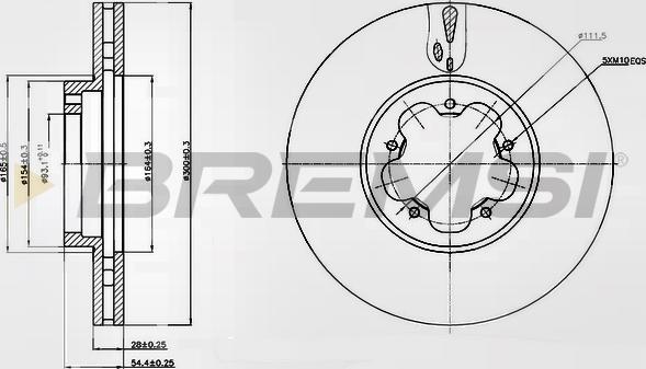 Bremsi CD7555V - Гальмівний диск avtolavka.club