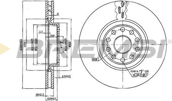 Bremsi CD7062V - Гальмівний диск avtolavka.club