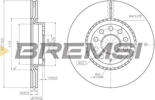 Bremsi CD7305V - Гальмівний диск avtolavka.club