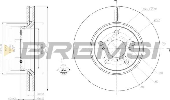 Bremsi CD7756V - Гальмівний диск avtolavka.club