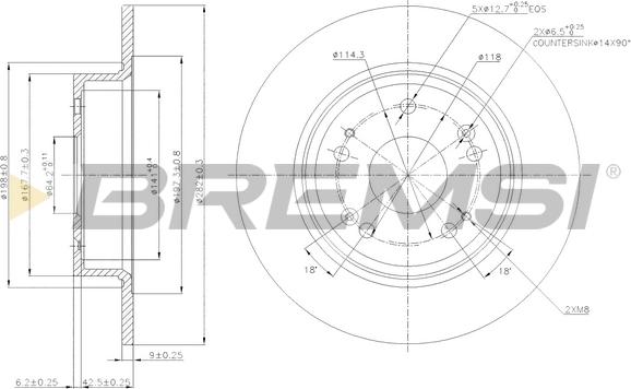 Bremsi CD7776S - Гальмівний диск avtolavka.club