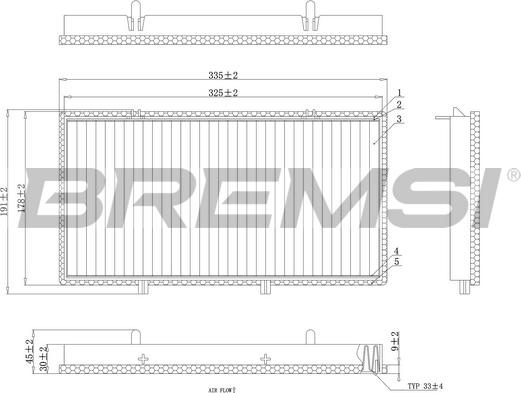 Bremsi FC0998 - Фільтр, повітря у внутрішній простір avtolavka.club