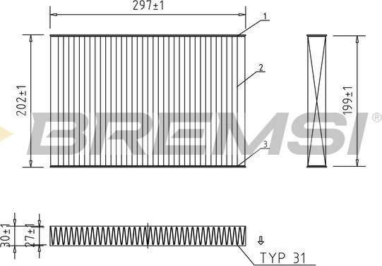 Bremsi FC0484C - Фільтр, повітря у внутрішній простір avtolavka.club