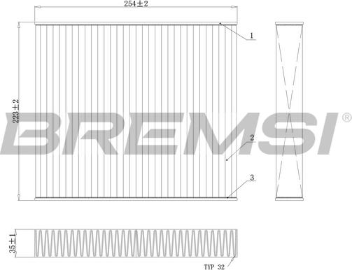 Bremsi FC0103C - Фільтр, повітря у внутрішній простір avtolavka.club