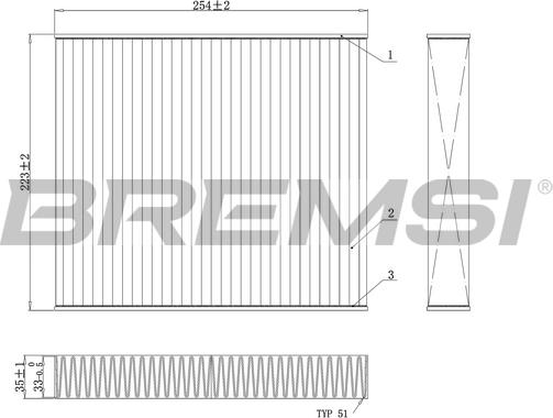 Bremsi FC0103 - Фільтр, повітря у внутрішній простір avtolavka.club