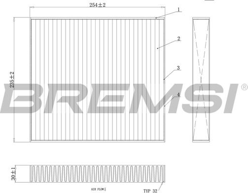 Bremsi FC0177C - Фільтр, повітря у внутрішній простір avtolavka.club