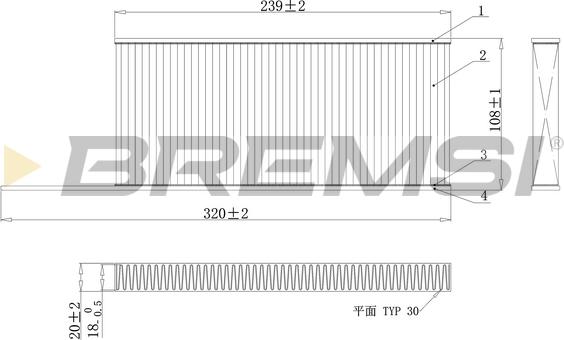 Bremsi FC0863C - Фільтр, повітря у внутрішній простір avtolavka.club