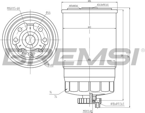 Bremsi FE0049 - Паливний фільтр avtolavka.club