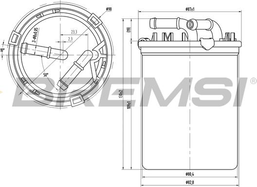 Bremsi FE0043 - Паливний фільтр avtolavka.club