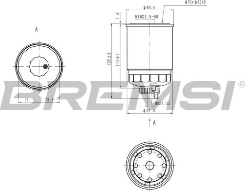 Bremsi FE0801 - Паливний фільтр avtolavka.club