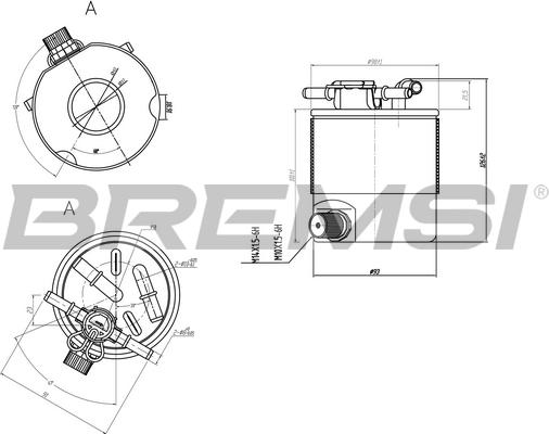 Bremsi FE0357 - Паливний фільтр avtolavka.club