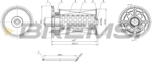 Bremsi FE0360 - Паливний фільтр avtolavka.club