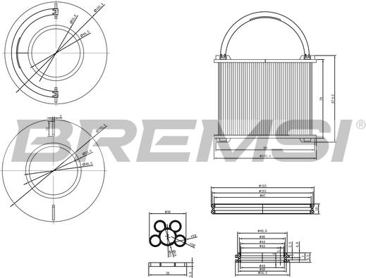 Bremsi FE0762 - Паливний фільтр avtolavka.club