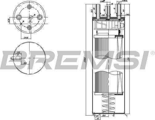 Bremsi FE0779 - Паливний фільтр avtolavka.club