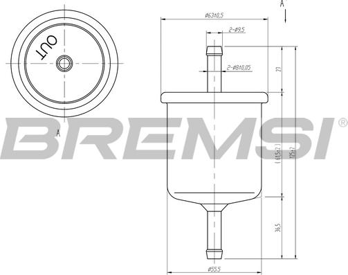 Bremsi FE1514 - Паливний фільтр avtolavka.club