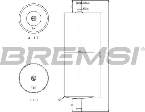 Bremsi FE1520 - Паливний фільтр avtolavka.club